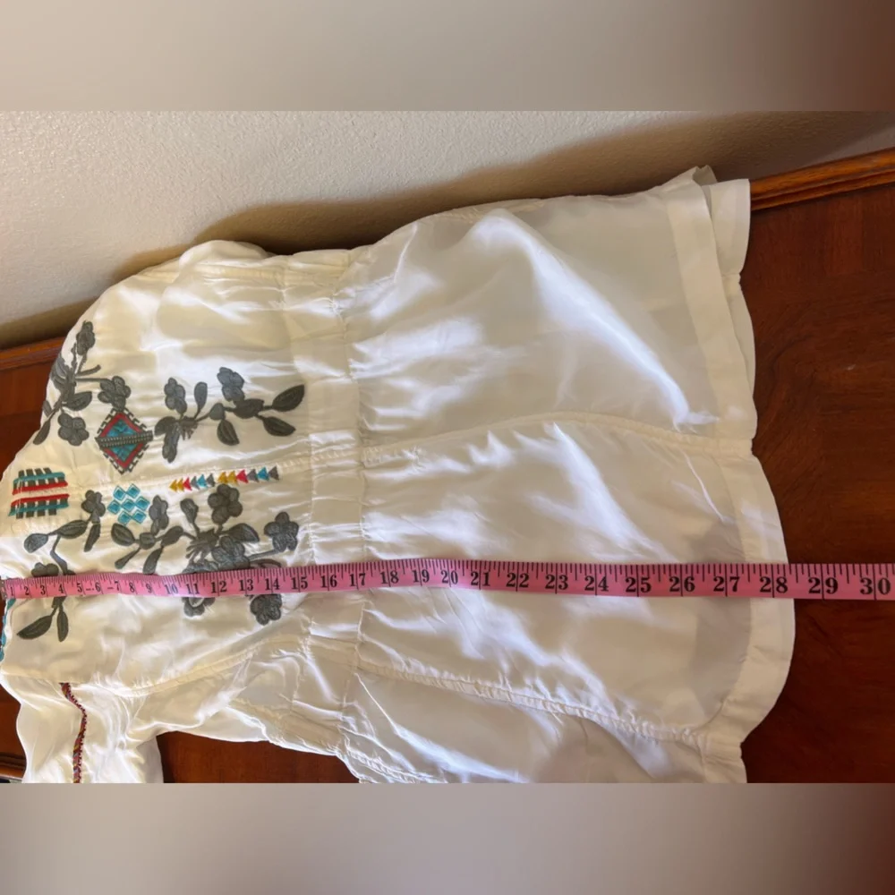 Johnny Was Milton Floral Zip Up Embroidered Lightweight Jacket Size XS - Picture 14 of 15